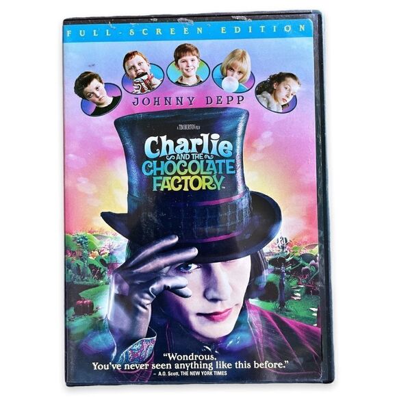 3 for $15|| Charlie and the Chocolate Factory DVD Full Screen Edition - Picture 1 of 8